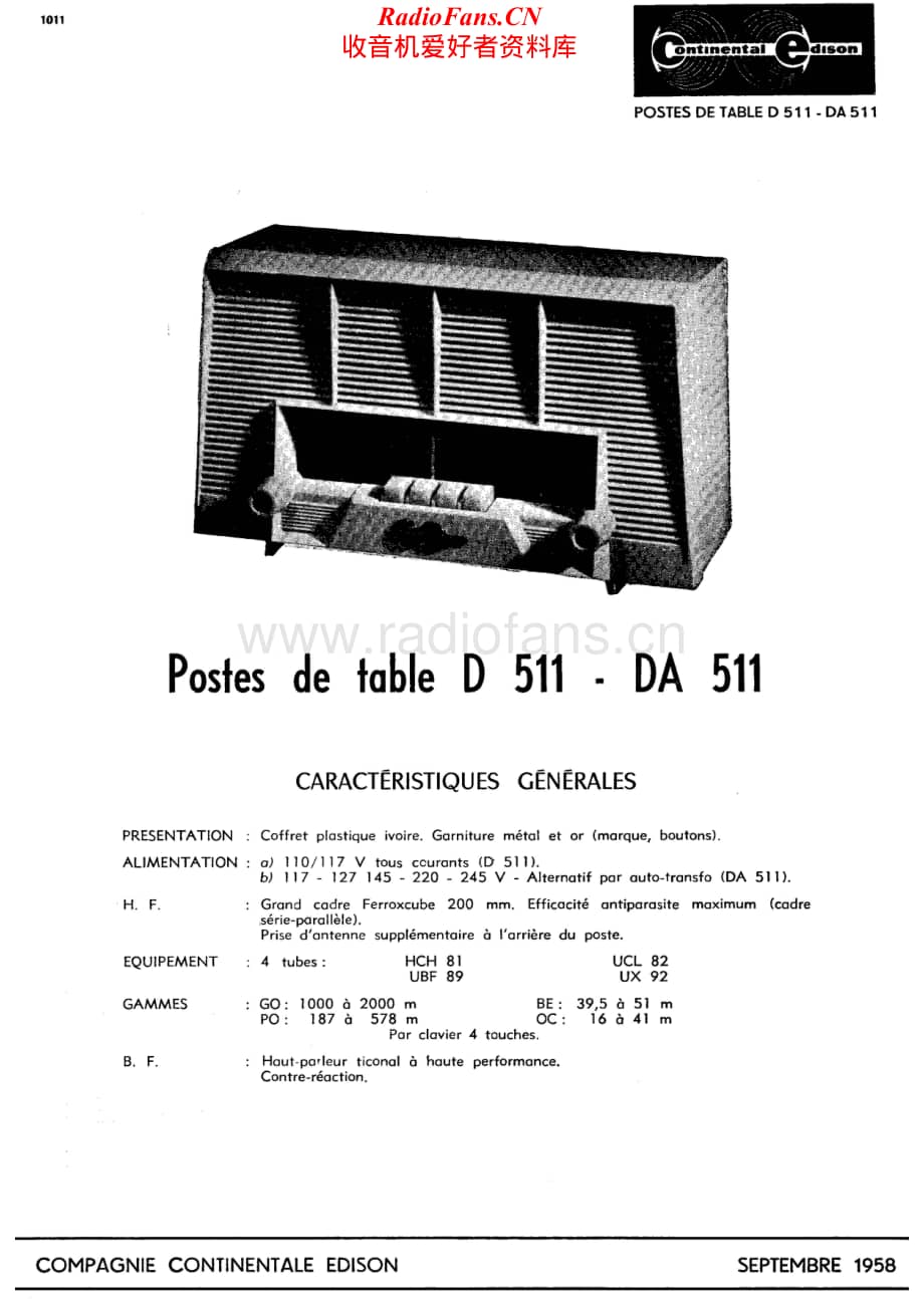 Continental-DA511-rec-sch维修电路原理图.pdf_第1页