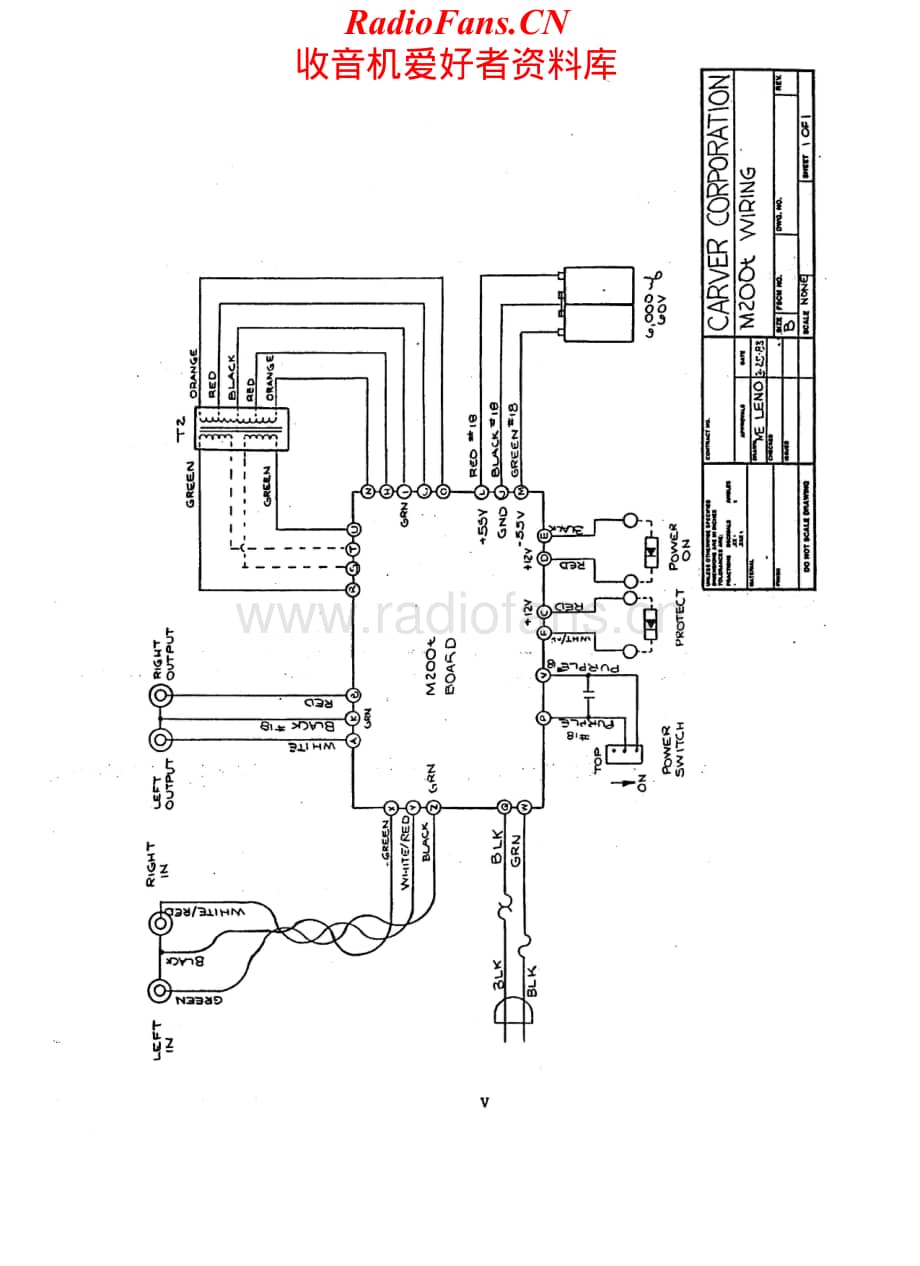 Carver-M200T-pwr-sch维修电路原理图.pdf_第1页