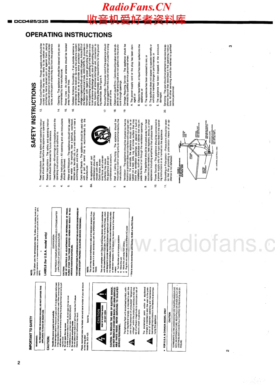 Denon-DCD335-cd-sm维修电路原理图.pdf_第2页