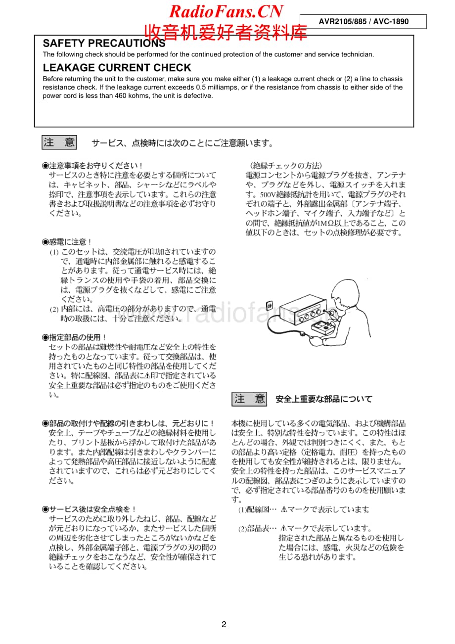 Denon-AVR885-avr-sm维修电路原理图.pdf_第2页