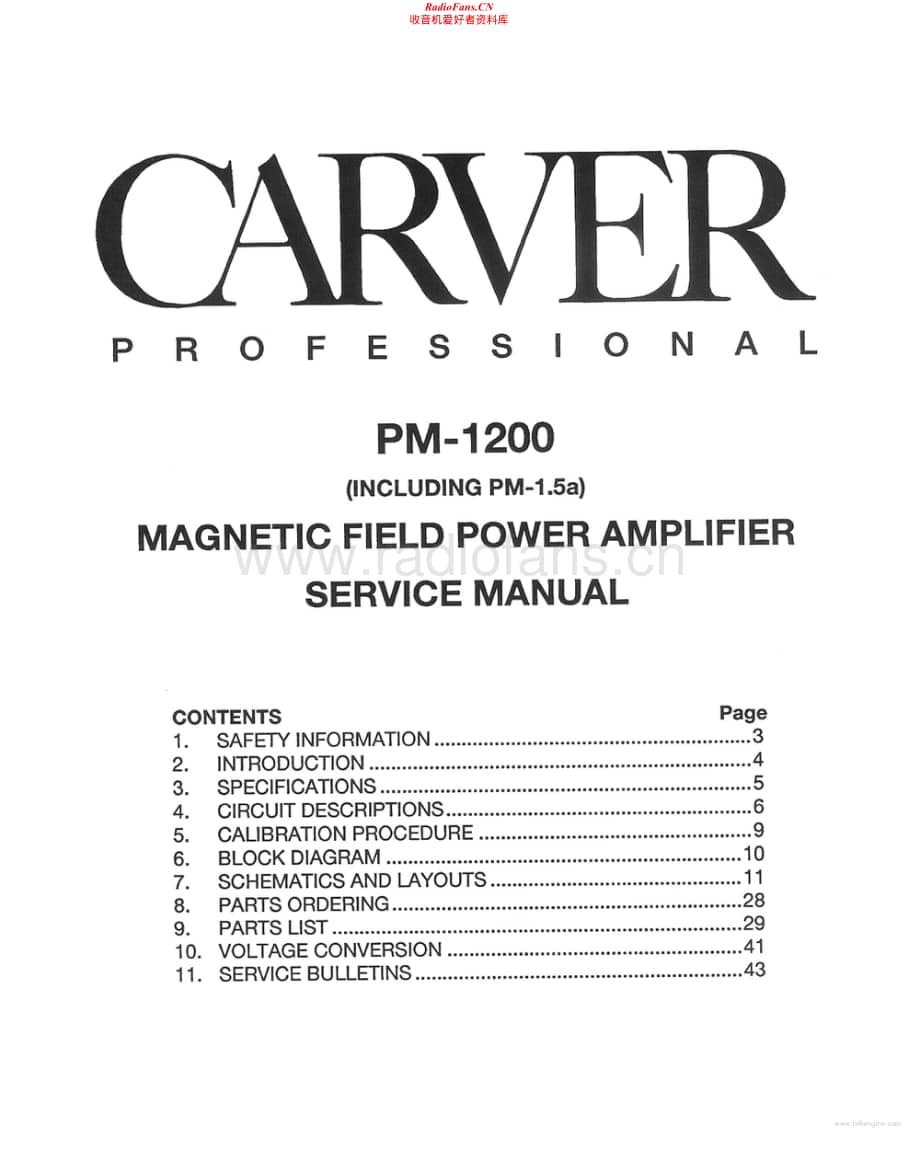 Carver-PM1,5A-pwr-sm维修电路原理图.pdf_第1页