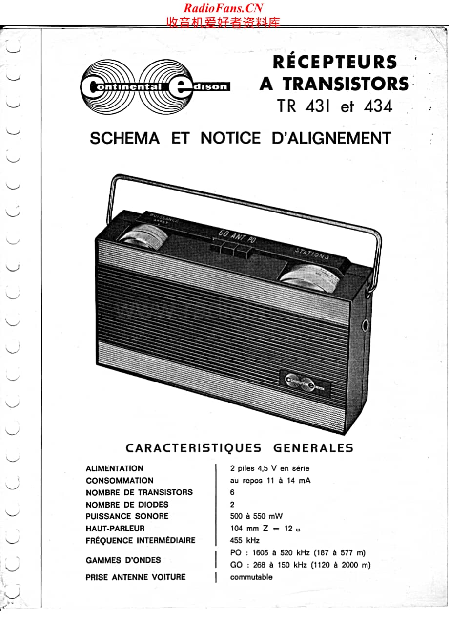 Continental-TR434-rec-sch维修电路原理图.pdf_第1页