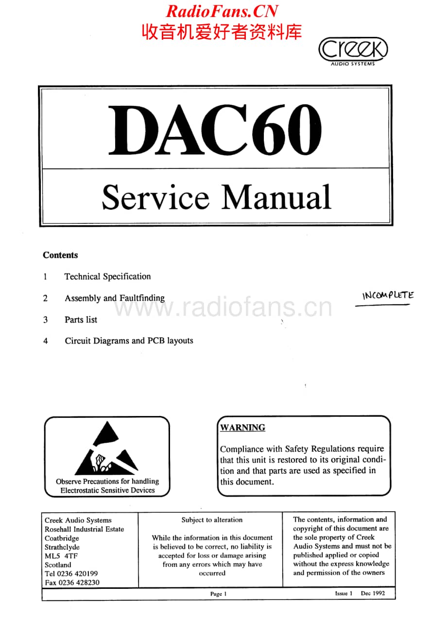 Creek-DAC60-dac-sm维修电路原理图.pdf_第1页