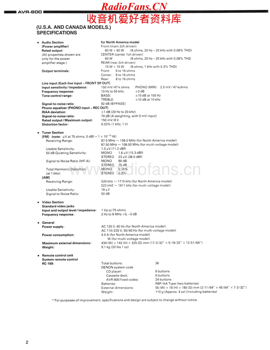 Denon-AVR800-avr-sm维修电路原理图.pdf_第2页