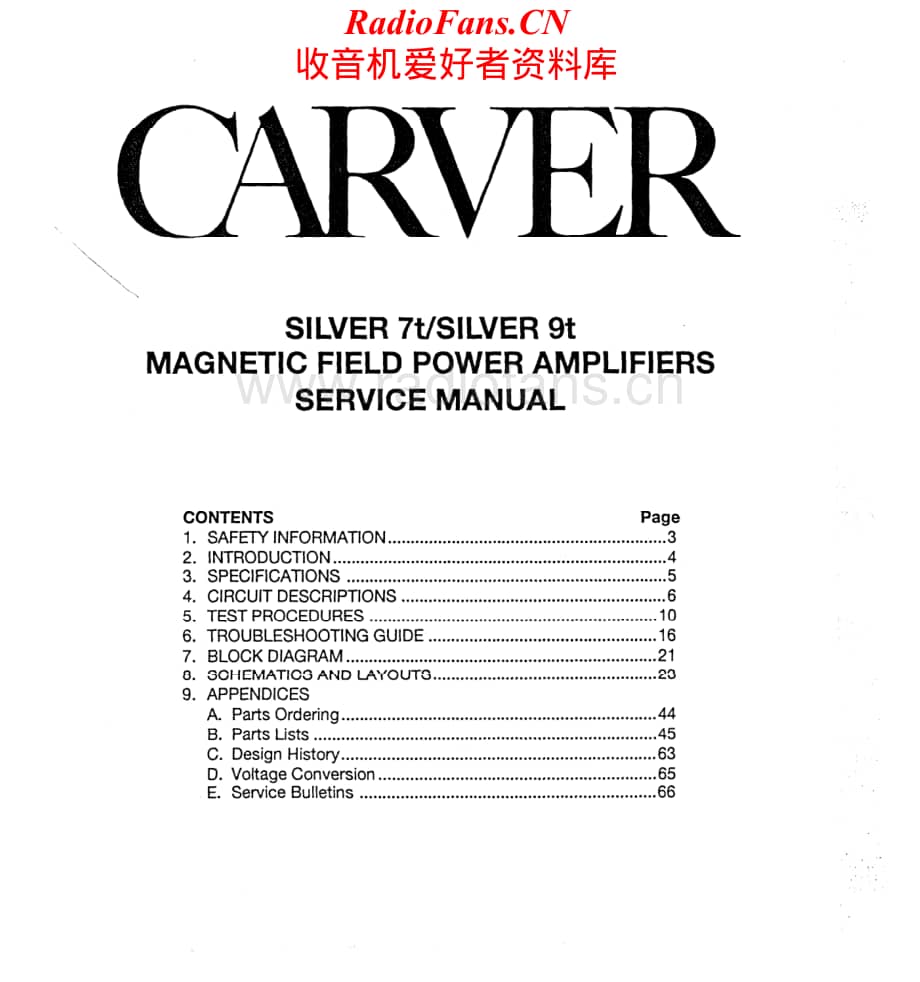 Carver-Silver9T-pwr-sm维修电路原理图.pdf_第1页