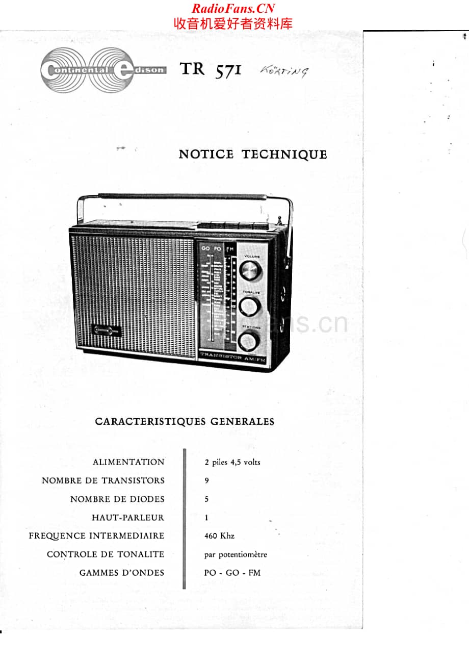 Continental-TR571-rec-sch维修电路原理图.pdf_第1页