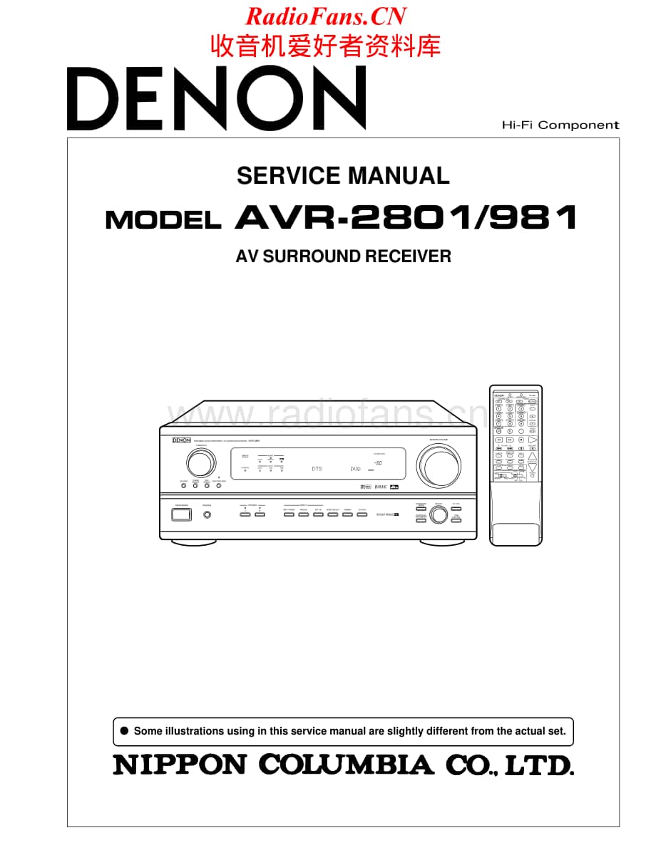 Denon-AVR2801-avr-sm维修电路原理图.pdf_第1页