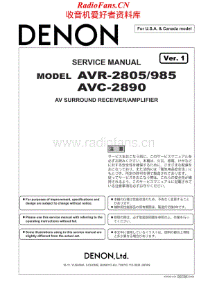 Denon-AVR985-avr-sm维修电路原理图.pdf