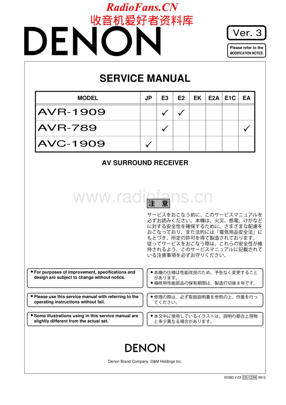 Denon-AVR789-avr-sm维修电路原理图.pdf_第1页