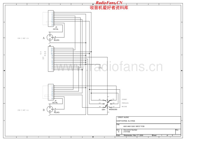 Crest-PRO6001-pwr-sch维修电路原理图.pdf_第1页