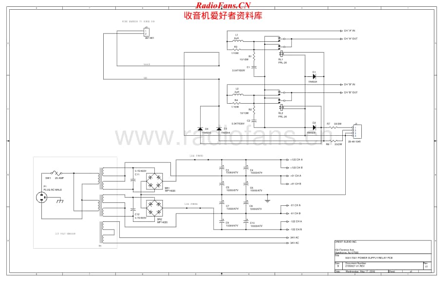 Crest-PRO6001-pwr-sch维修电路原理图.pdf_第2页