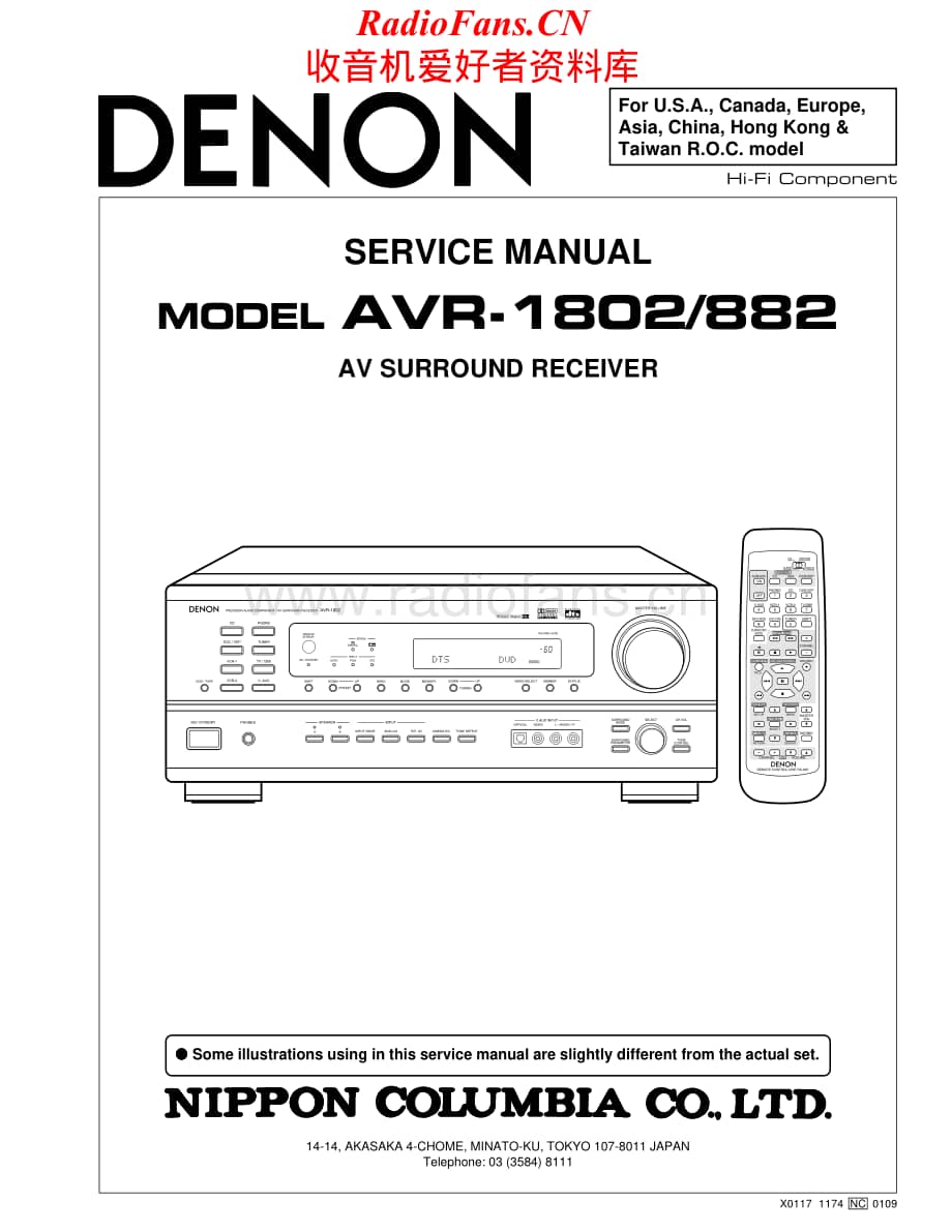 Denon-AVR1802-avr-sm维修电路原理图.pdf_第1页