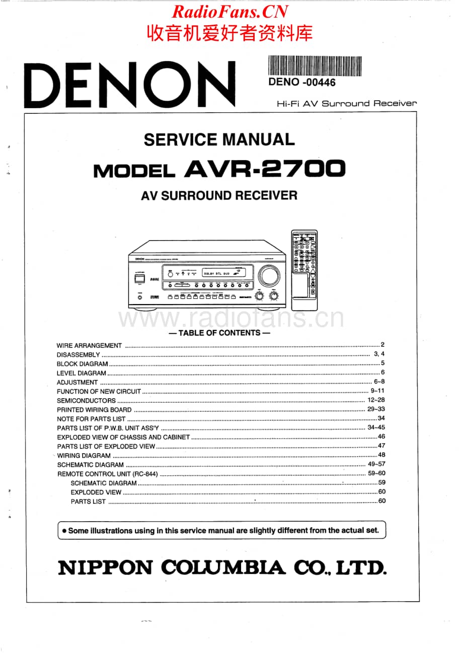 Denon-AVR2700-avr-sm维修电路原理图.pdf_第1页