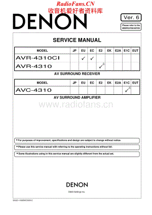 Denon-AVC4310-avr-sm维修电路原理图.pdf