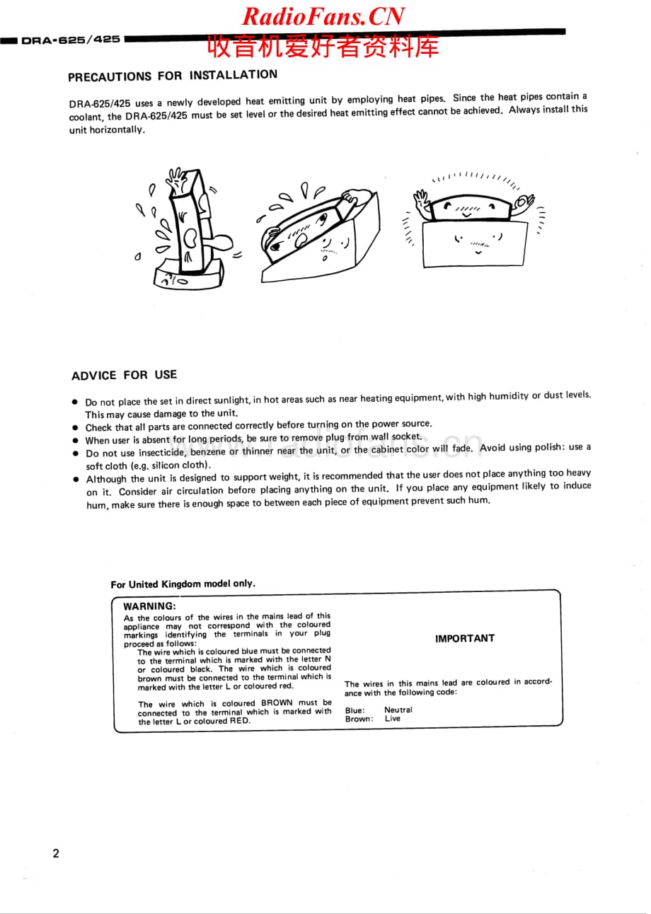 Denon-DRA625-rec-sm维修电路原理图.pdf_第2页