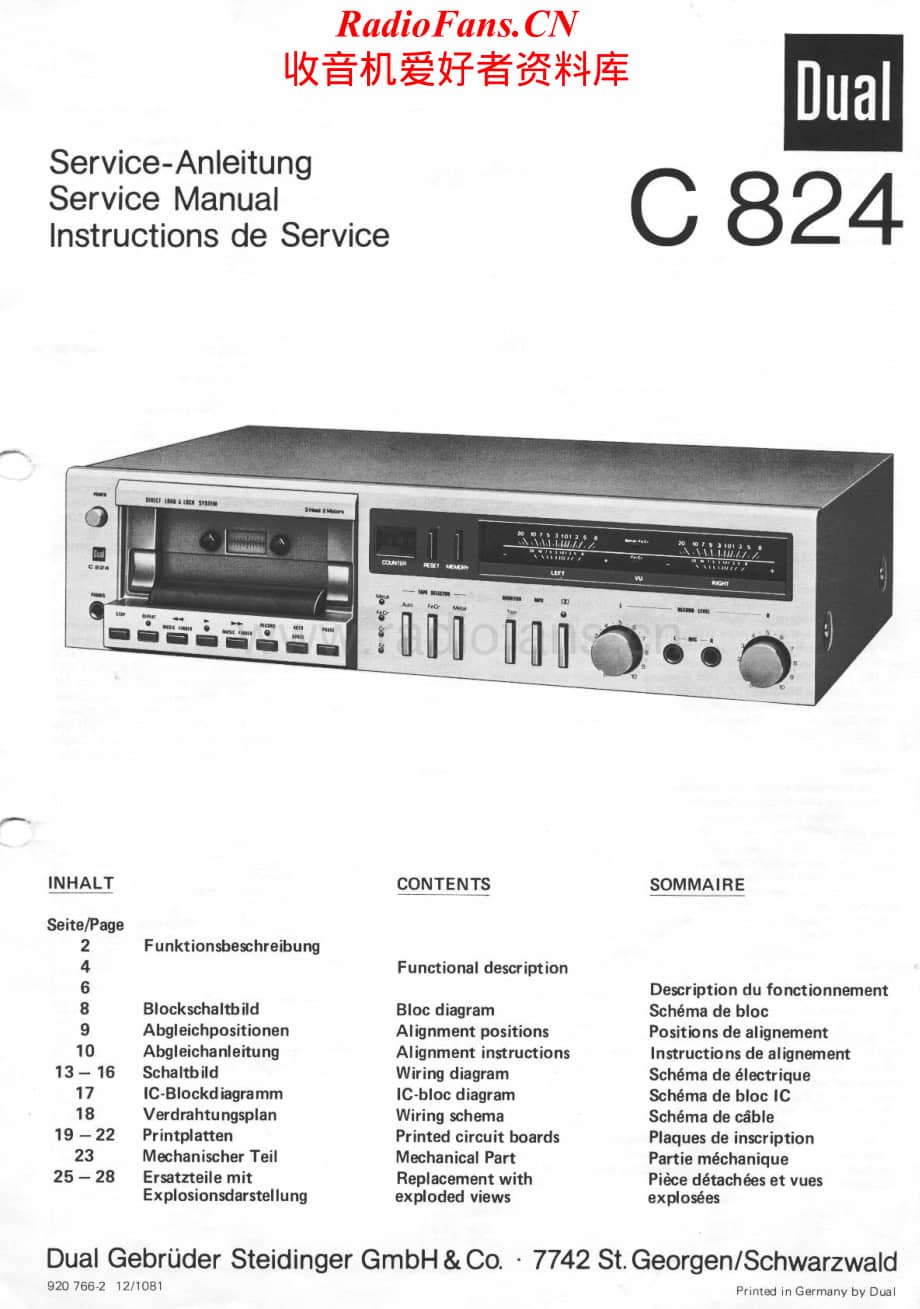 Dual-C824-tape-sm维修电路原理图.pdf_第1页