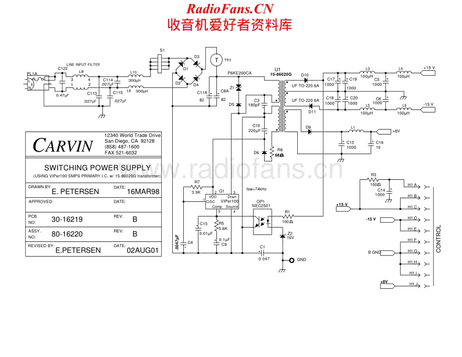 Carvin-C1644-pre-sch3维修电路原理图.pdf_第1页