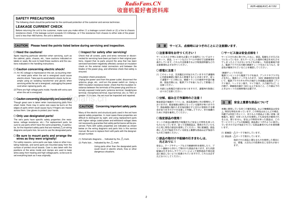 Denon-AVCA11XV-avr-sm维修电路原理图.pdf_第2页