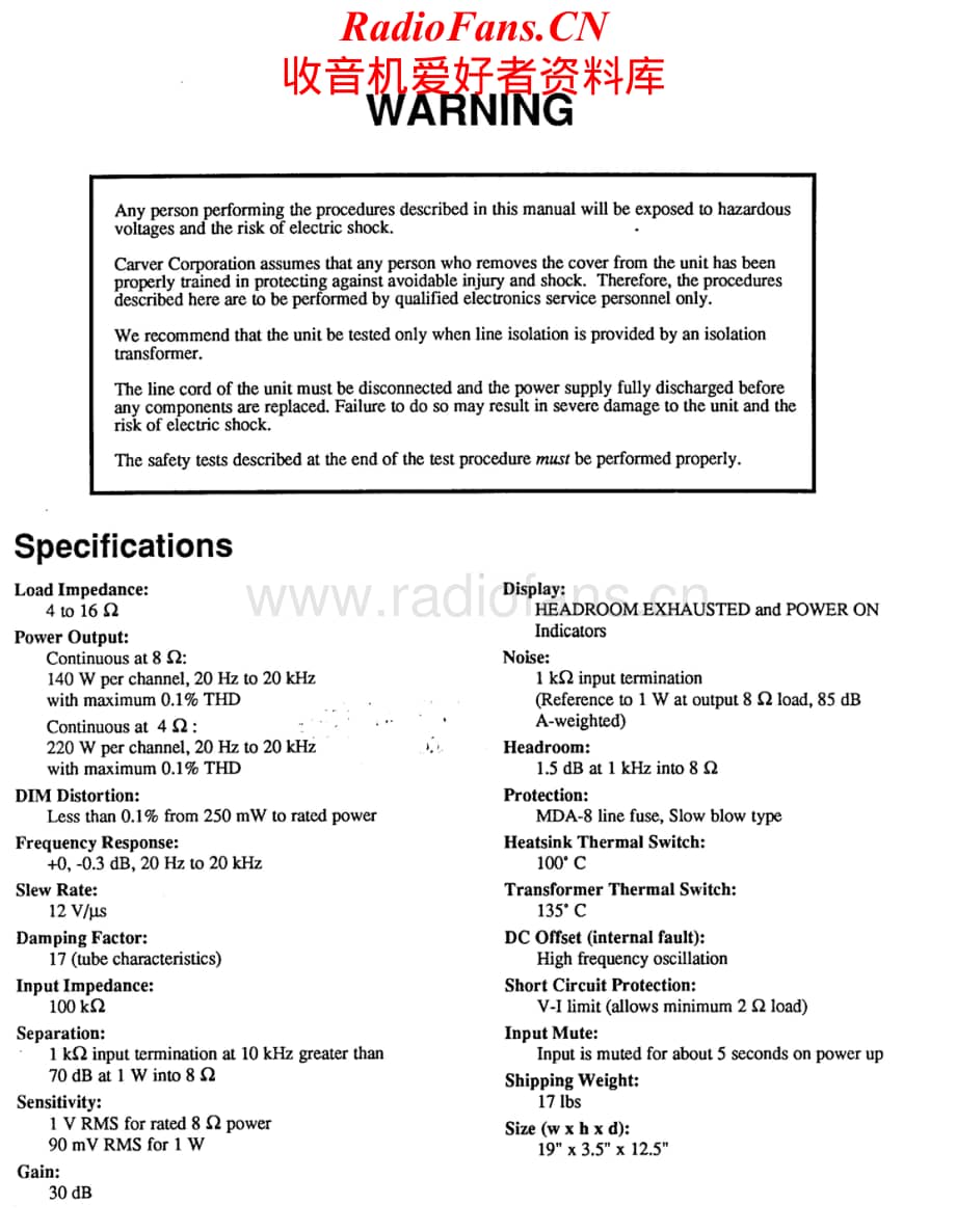 Carver-M0.5T-pwr-sm维修电路原理图.pdf_第2页