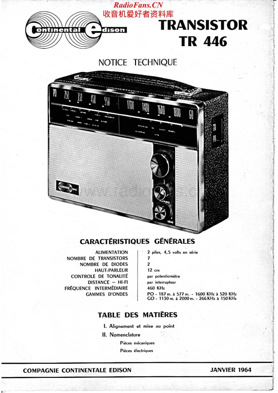 Continental-TR446-rec-sch维修电路原理图.pdf_第1页