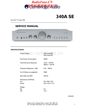 Cambridge-340ASE-int-sm维修电路原理图.pdf