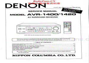 Denon-AVR1400-avr-sm维修电路原理图.pdf
