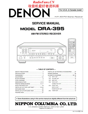 Denon-DRA395-rec-sm维修电路原理图.pdf