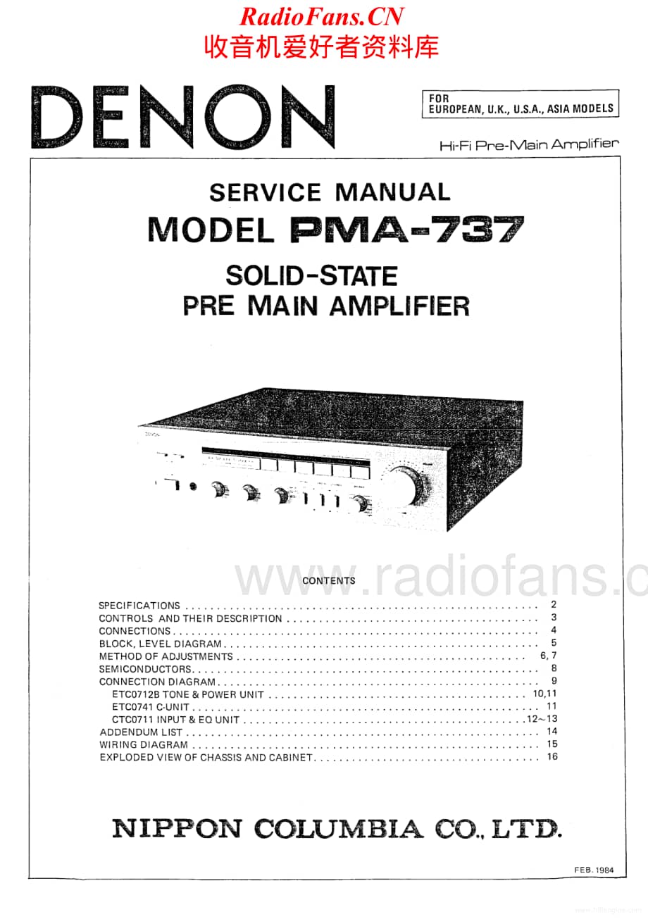 Denon-PMA737-int-sm维修电路原理图.pdf_第1页