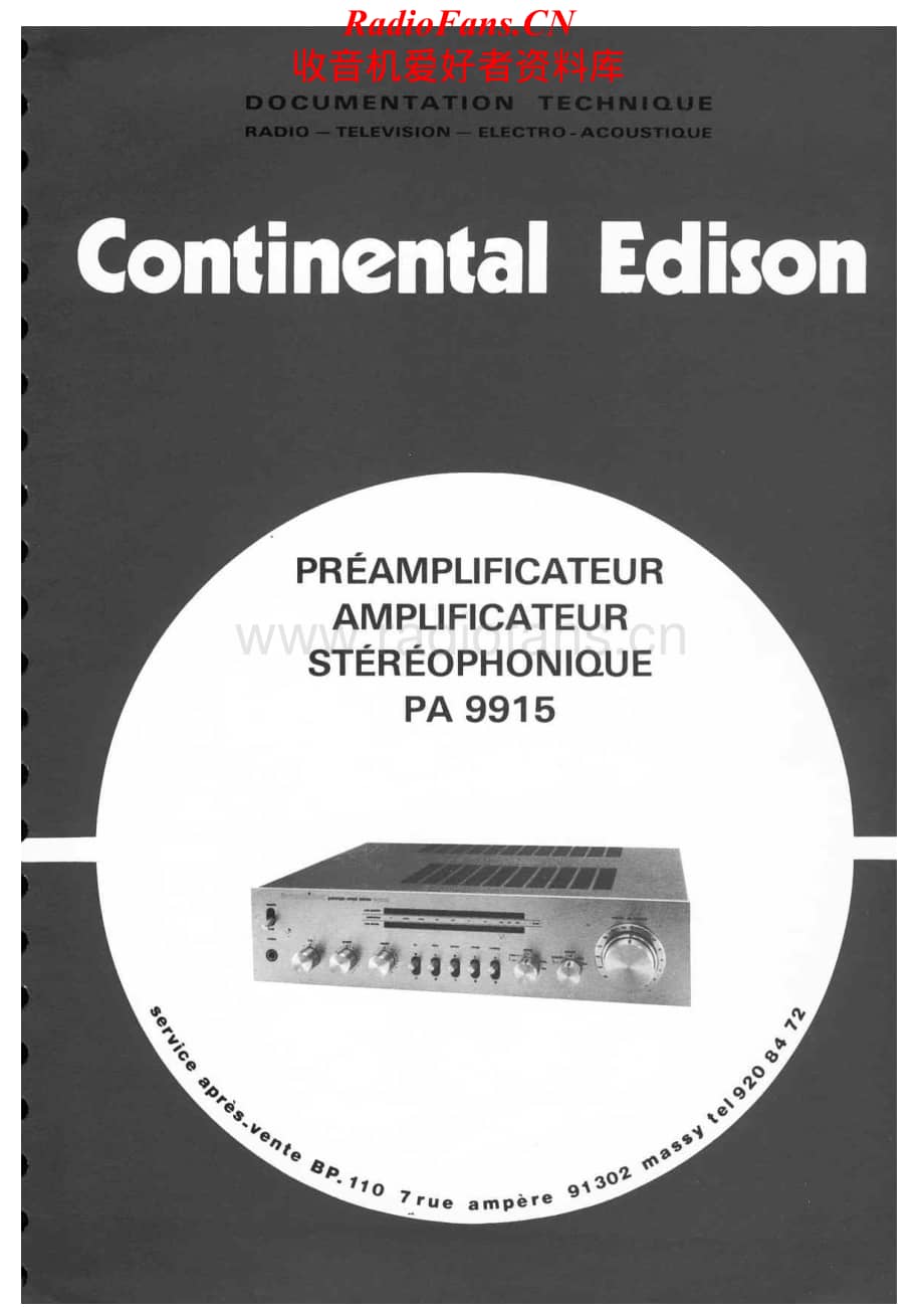 Continental-PA9915-int-sm维修电路原理图.pdf_第1页