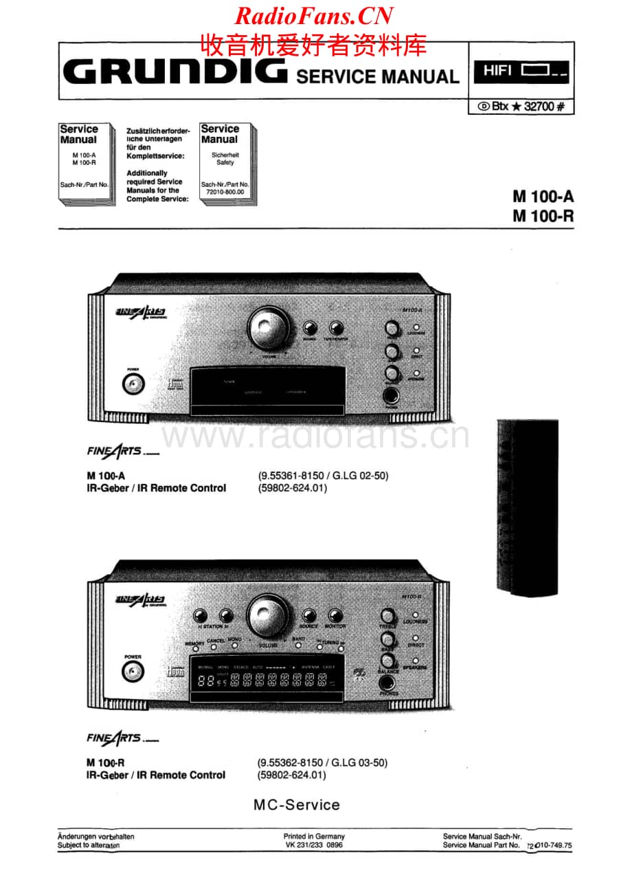 Grundig-M100A-rec-sm维修电路原理图.pdf_第1页