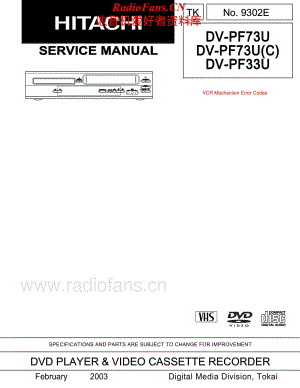 Hitachi-DVPF73U-cd-sm维修电路原理图.pdf