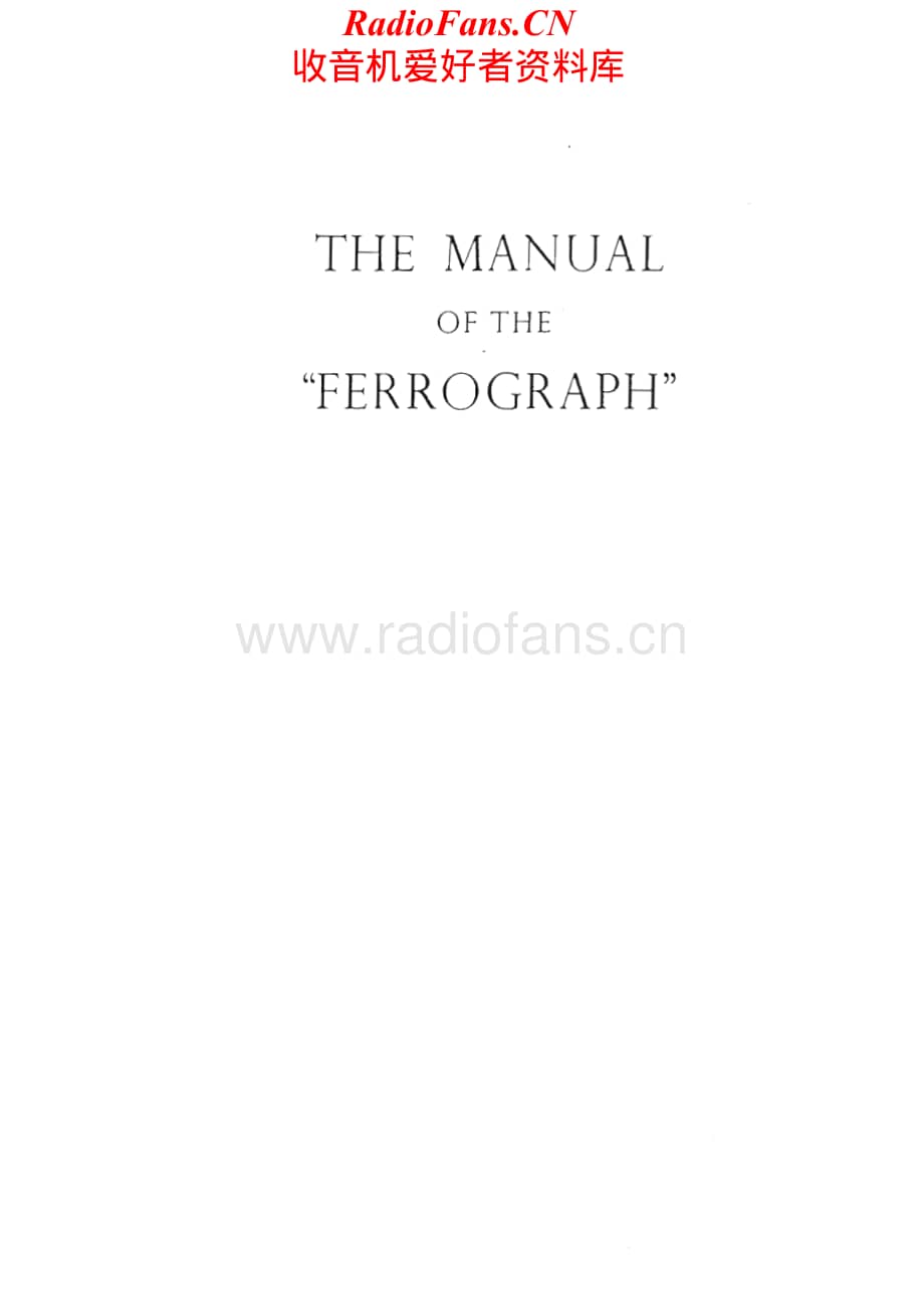 Ferguson-Ferrograph4SCON-tape-sm维修电路原理图.pdf_第1页