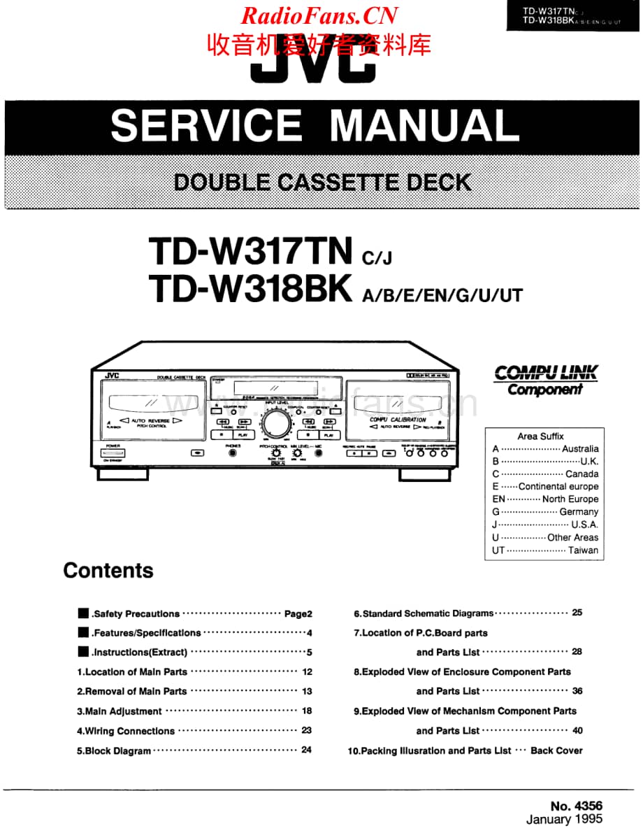 JVC-TDW318BK-tape-sm维修电路原理图.pdf_第1页