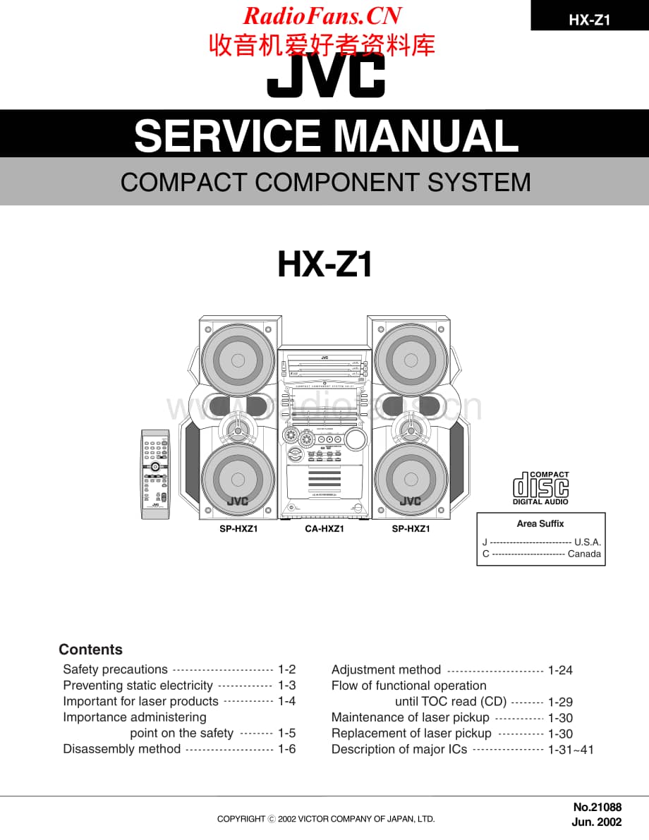 JVC-HXZ1-cs-sm维修电路原理图.pdf_第1页
