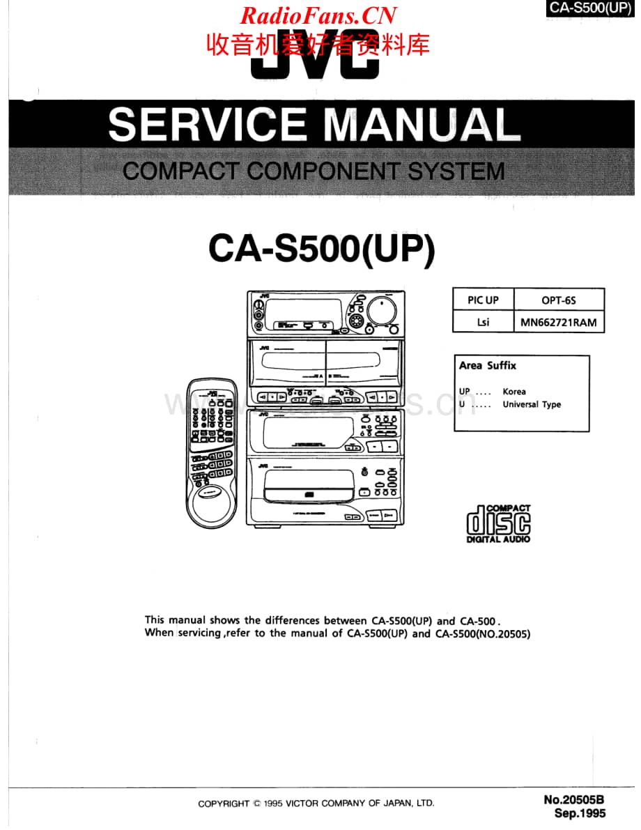 JVC-CAS500-cs-sm维修电路原理图.pdf_第1页