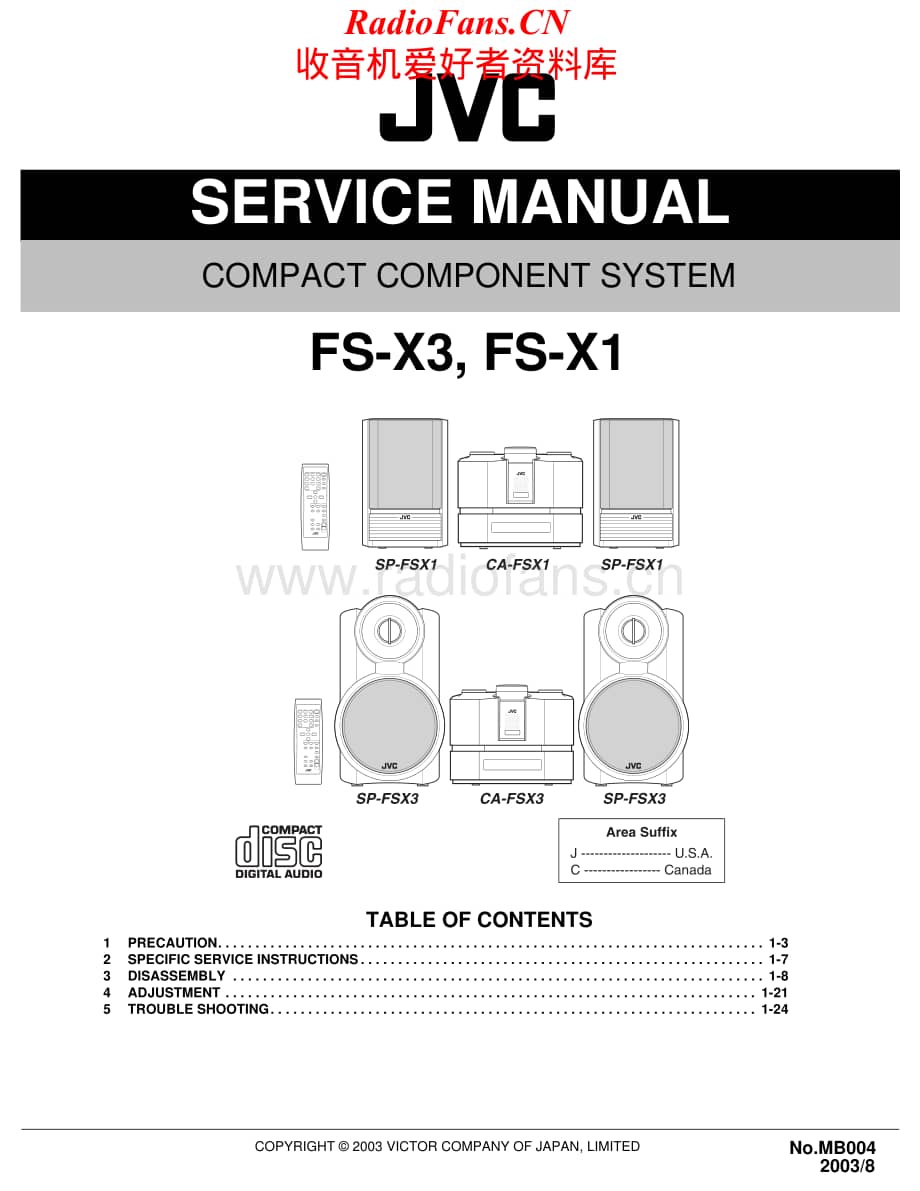 JVC-FSX1-cs-sm维修电路原理图.pdf_第1页