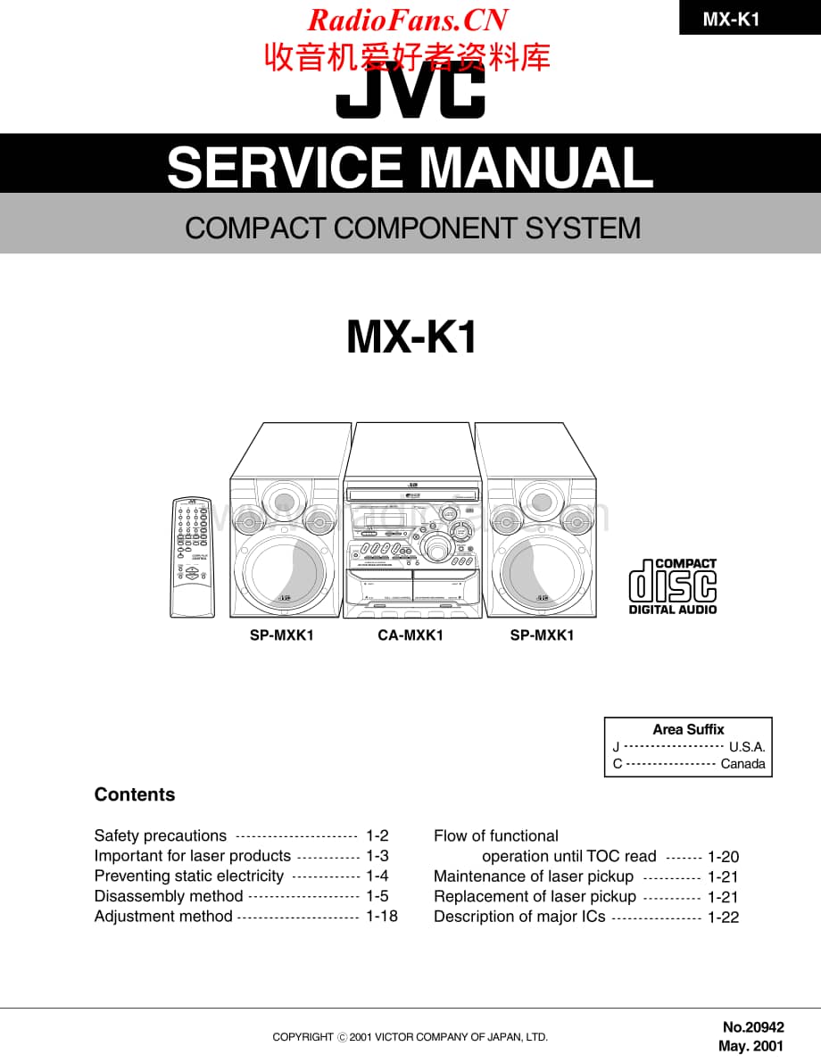 JVC-MXK1-cs-sm维修电路原理图.pdf_第1页