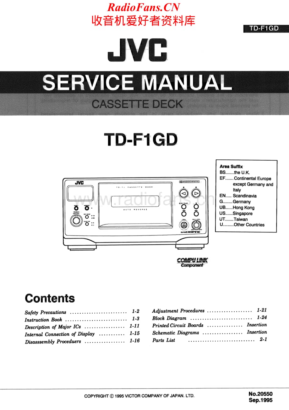 JVC-TDF1GD-tape-sm维修电路原理图.pdf_第1页
