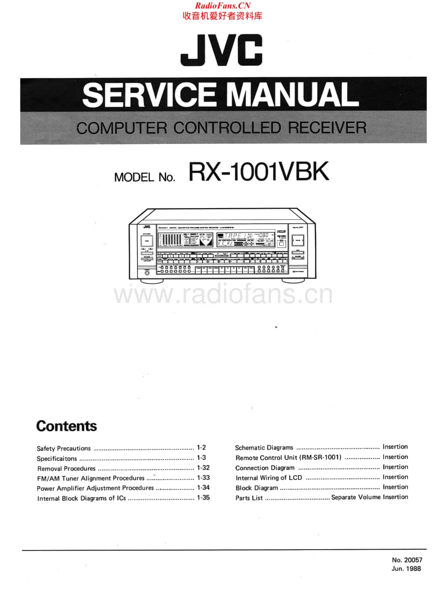 JVC-RX1001VBK-rec-sm1维修电路原理图.pdf_第1页