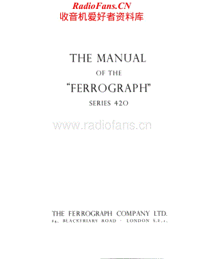 Ferguson-Ferrograph424-tape-sm维修电路原理图.pdf