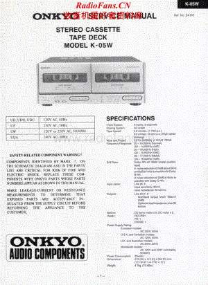 Onkyo-K05W-tape-sm维修电路原理图.pdf