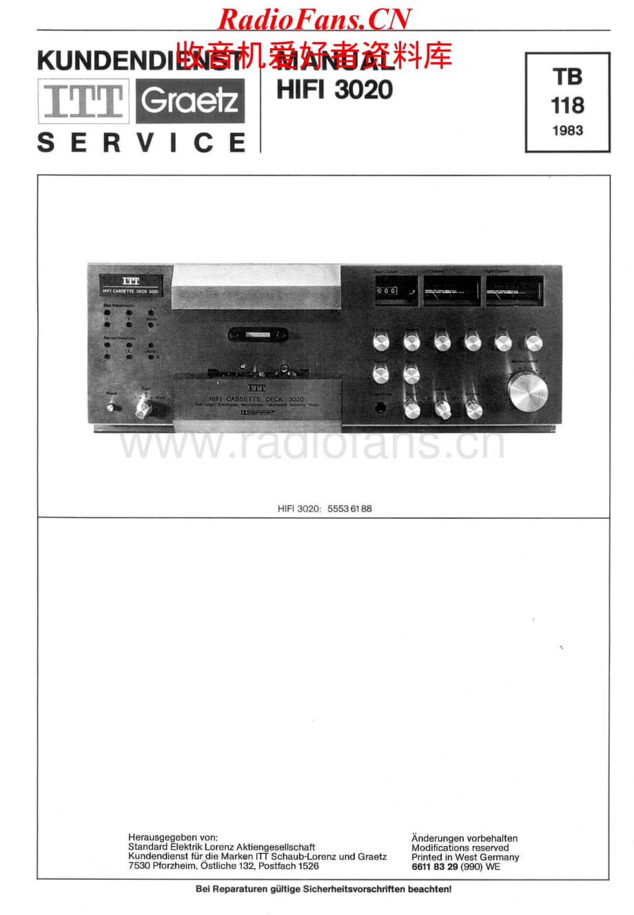 ITT-3020-tape-sm维修电路原理图.pdf_第1页