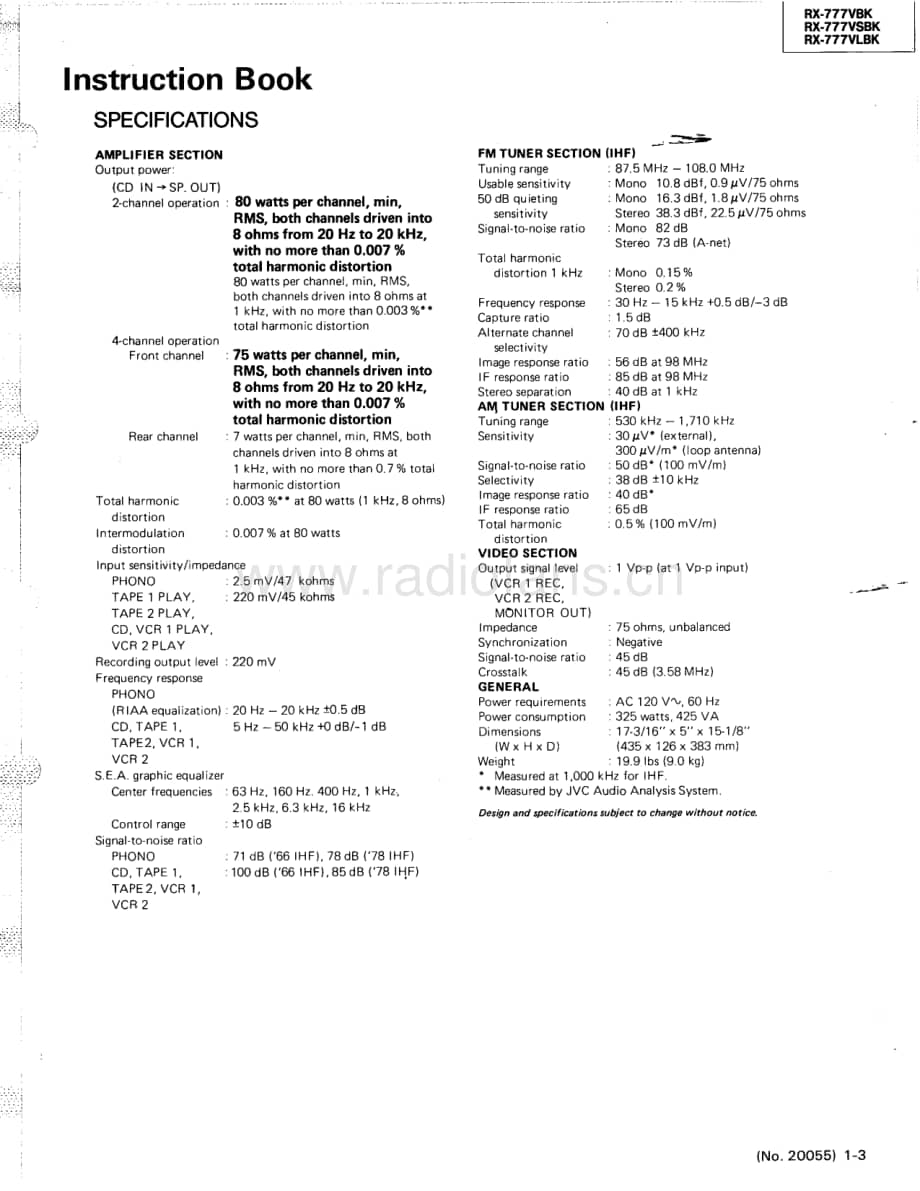 JVC-RX777VLBK-rec-sm维修电路原理图.pdf_第3页