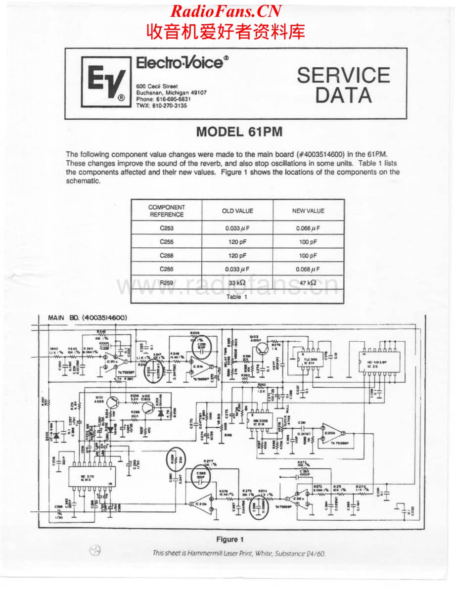 ElectroVoice-81PM-mix-sch维修电路原理图.pdf_第1页