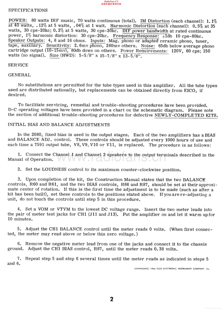 Eico-2080-int-sm维修电路原理图.pdf_第2页