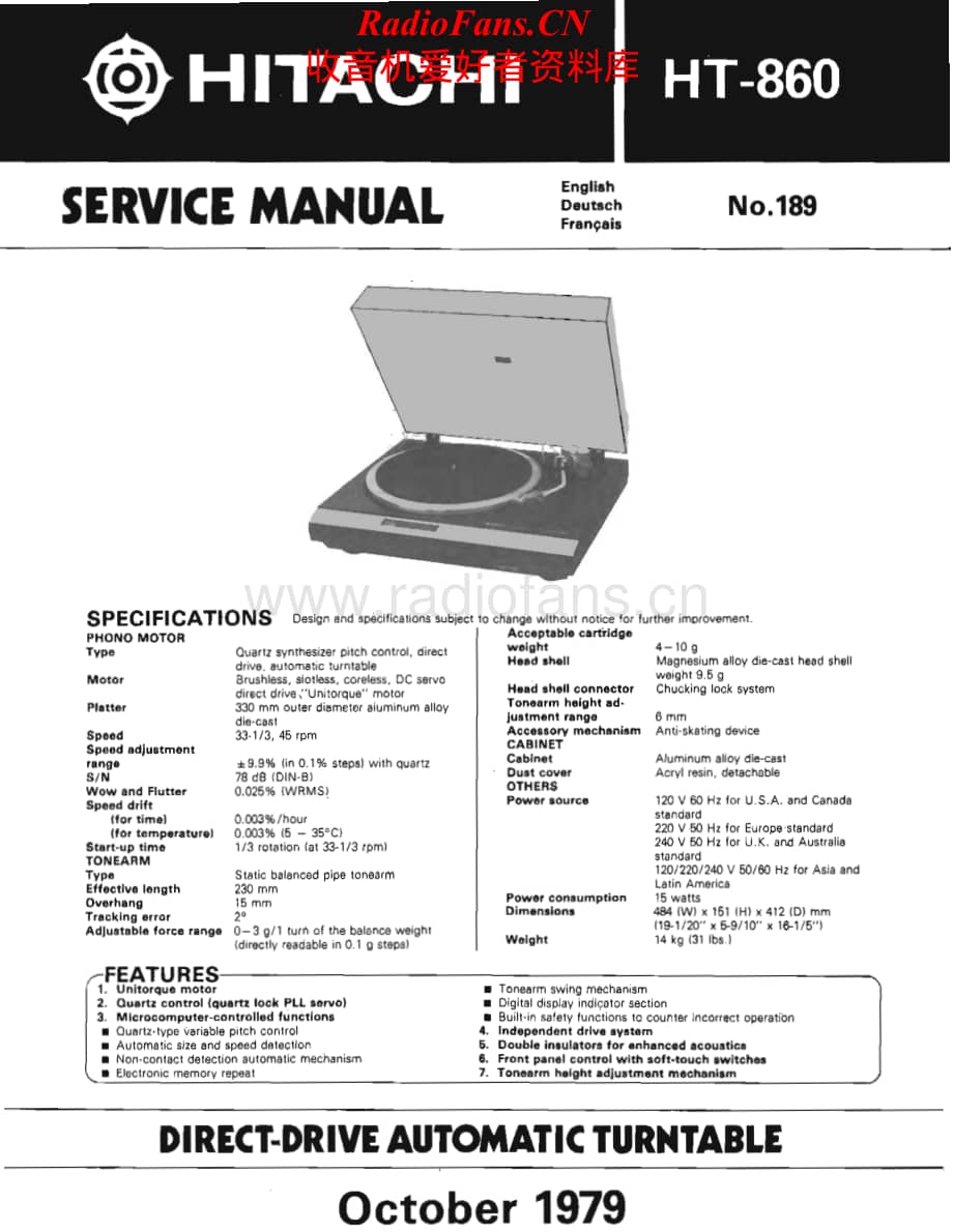 Hitachi-HT860-tt-sm维修电路原理图.pdf_第1页