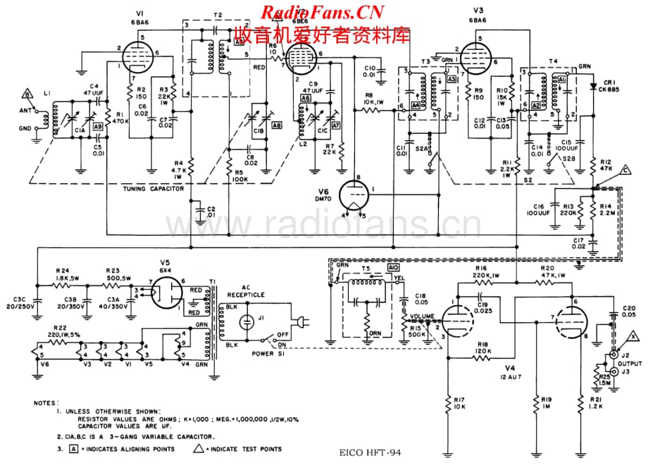 Eico-HFT94-sch维修电路原理图.pdf_第1页