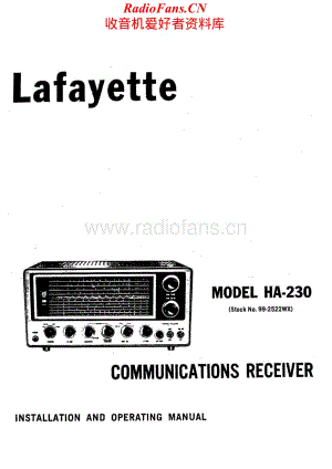 Lafayette-HA230-rec-sm维修电路原理图.pdf