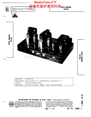 Eico-HF86SAMS-pwr-sm维修电路原理图.pdf
