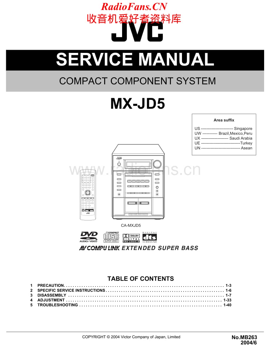 JVC-MXJD5-cs-sm维修电路原理图.pdf_第1页